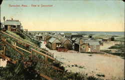 Cottages and Beach at Siasconset Postcard