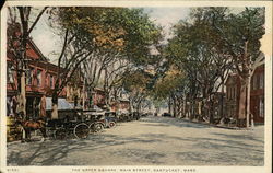 The Upper Square, Main Street Nantucket, MA Postcard Postcard