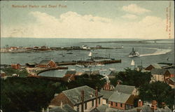 Nantucket Harbor and Brandt Point Massachusetts Postcard Postcard