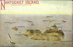 Nantucket Island Massachusetts Postcard Postcard