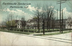 Martinsville Sanitarium Indiana Postcard Postcard