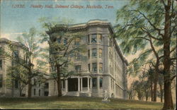 Fidelity Hall, Belmont College Postcard