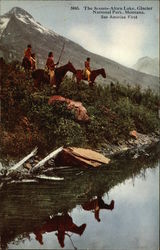 The Scouts - Altyn Lake Glacier National Park, MT Postcard Postcard