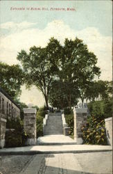 Entrance to Burial Hill Postcard