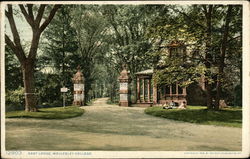 East Lodge, Wellesley College Massachusetts Postcard Postcard