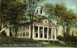 College Hall, Amherst College Postcard