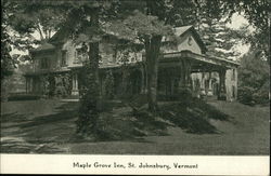 Maple Grove Inn St. Johnsbury, VT Postcard Postcard