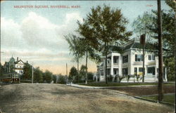 Arlington Square Haverhill, MA Postcard Postcard