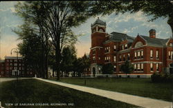 View of Earlham College Postcard