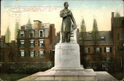 Statue of General Banks Boston, MA Postcard Postcard