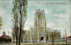 The New Armory Rochester, NY Postcard Postcard