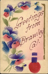 Greetings from Brawley, Cal California Postcard Postcard