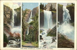 Four Great Waterfalls Postcard