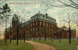 Sisters' Hospital Buffalo, NY Postcard Postcard