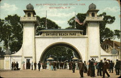 Ontario Beach Park - Main Entrance Rochester, NY Postcard Postcard