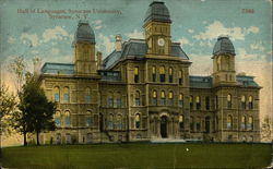 Syracuse University - Hall of Languages New York Postcard Postcard