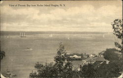 Vie of Peconic Bay From Shelter Island Heights New York Postcard Postcard