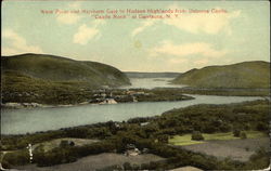 West Point and Northern Gate to Hudson Highlands from Osborne Castle, Castle Rock Postcard