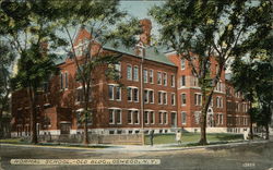 Normal School, Old Building Oswego, NY Postcard Postcard