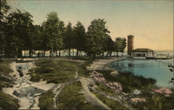 Model of Palestine, Miller Park and Memorial Bell Tower Chautauqua, NY Postcard Postcard