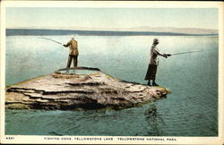 Fishing Cone, Yellowstone Lake, Yellowstone National Park Postcard Postcard