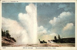 Grand Geyser, Yellowstone National Park Postcard