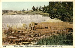 Hymen Terrace, Mammoth Hot Springs, Yellowstone National Park Postcard