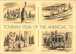 Tourism Year of the Americas '72, Domestic and International Air Mail, First Day of Issue Postcard