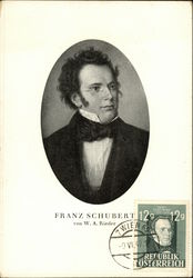 Franz Schubert Postcard