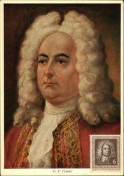 Portrait of G.F. Handel Maximum Cards Postcard Postcard