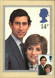 The Royal Wedding (The Prince of Wales and Lady Diana Spencer) Maximum Cards Postcard Postcard