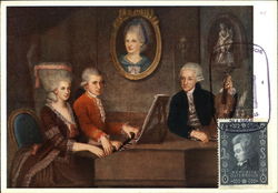 Die Familie Mozart Maximum Cards Postcard Postcard