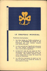 Le Drapeau Mondial Postcard