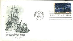 Bicentennial The Boston Tea Party, First Day of Issue First Day Covers First Day Cover First Day Cover