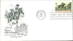 Rising of the Spirit of Independence, Post Rider, First Day of Issue First Day Cover