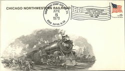 Chicago Northwestern Railroad Commemorative Cancels Postcard Postcard