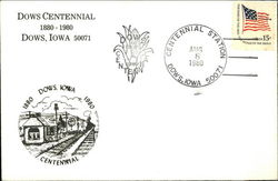 Dows Centennial, 1880-1980, Dows, Iowa 50071 First Day Covers First Day Cover First Day Cover