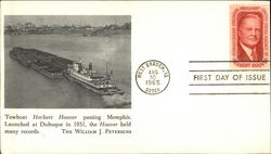 Towboat Herbert Hoover Passing Memphis First Day Covers First Day Cover First Day Cover