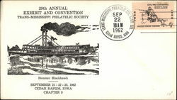 29th Annual Exhibit and Convention Trans-Mississippi Philatelic Society Steamer Blackhawk First Day Covers First Day Cover First Day Cover