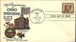 150th Anniversary of Ohio Statehood An Empire Within an Empire, First Day of Issue First Day Covers First Day Cover First Day Cover