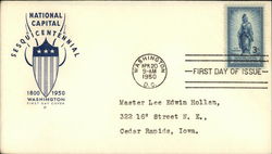 National Capital Sesquicentennial First Day Cover