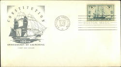 Constitution, 150th Anniversary of Launching, First Day Cover First Day Covers First Day Cover First Day Cover