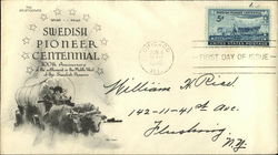 Swedish Pioneer Centennial, 1848 1948, 100th Anniversary of the Settlement in the Middle First Day Cover