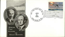 World's First Aviators, The Wright Brothers, Orville, Wilbur First Day Cover