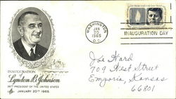 Inauguration of Lyndon B. Johnson First Day Covers First Day Cover First Day Cover