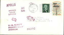 Apollo Manned Lunar Landing U.S. Navy Recovery Force, Pacific, AS 506 Commemorative Cancels First Day Cover First Day Cover