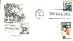 5 Cent Washington Coil, First Day of Issue First Day Cover