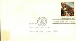 US Bicentennial 10 cents, First Day of Issue First Day Covers First Day Cover First Day Cover