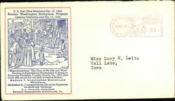 U.S. Post Office Established Feb. 12, 1948 Booker Washington Birthplace, Virginia First Day Covers First Day Cover First Day Cover