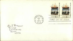 1620 The Landing of the Pilgrims 6 Cents Stamp, First Day of Issue First Day Covers First Day Cover First Day Cover